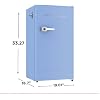 ❄️ Refrigerador compacto retro Frigidaire con enfriador, refrigerador de mostrador de 3.2 pies cúbicos con abridor de botellas incorporado, ideal para oficina, dormitorio, residencia estudiantil o cabaña