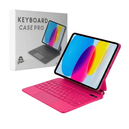 Mr. Gadgets Keyboard Case Pro Compatible Para iPad Funda Teclado Rgb En Español Ñ Magnética Teclado Mágico Conexión Inalambrica
