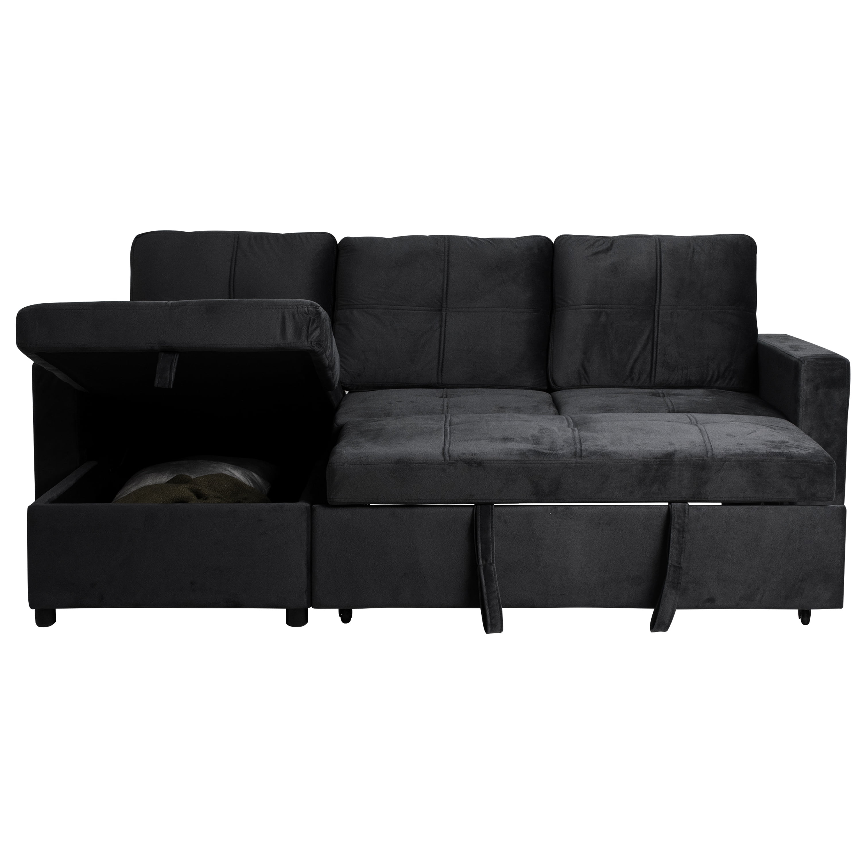 SOFÁ CAMA CON ALMACENAMIENTO TRIBECA GRIS CLARO