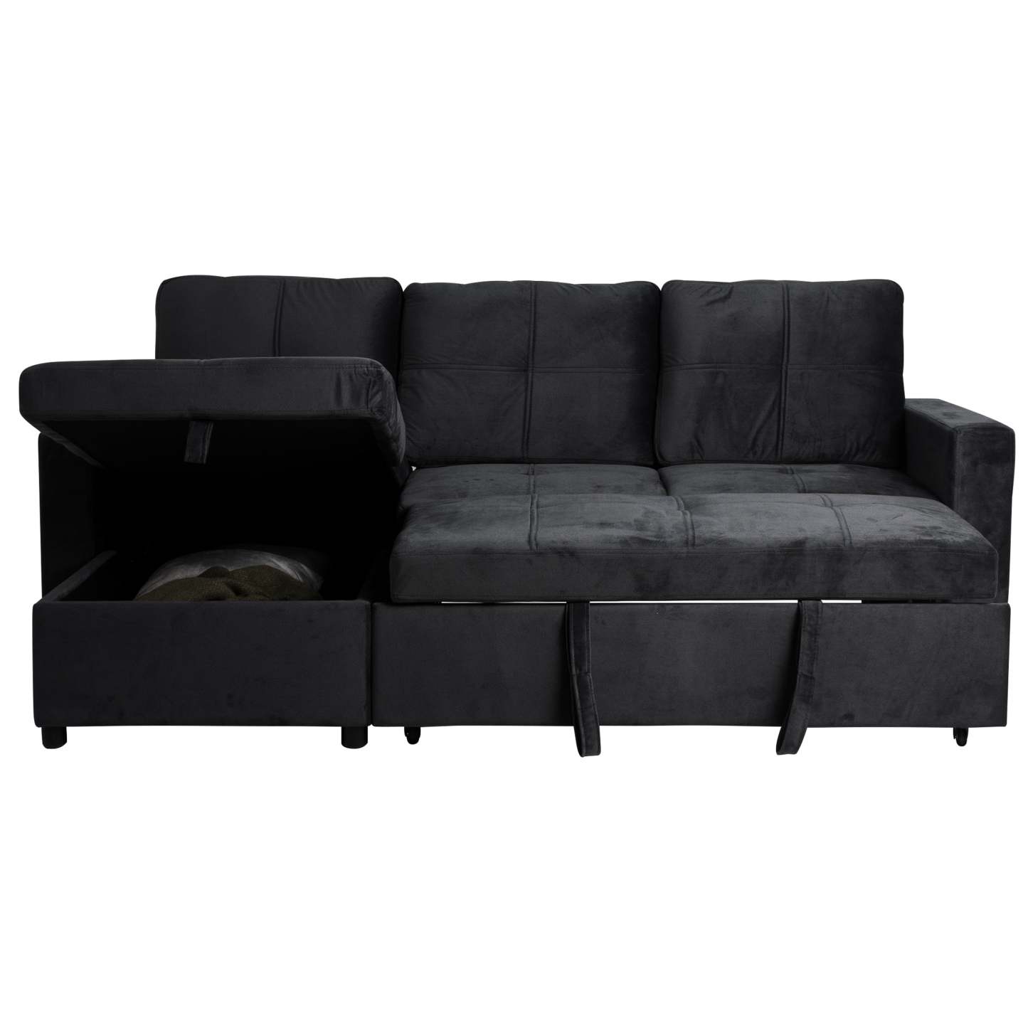 SOFÁ CAMA CON ALMACENAMIENTO TRIBECA GRIS CLARO