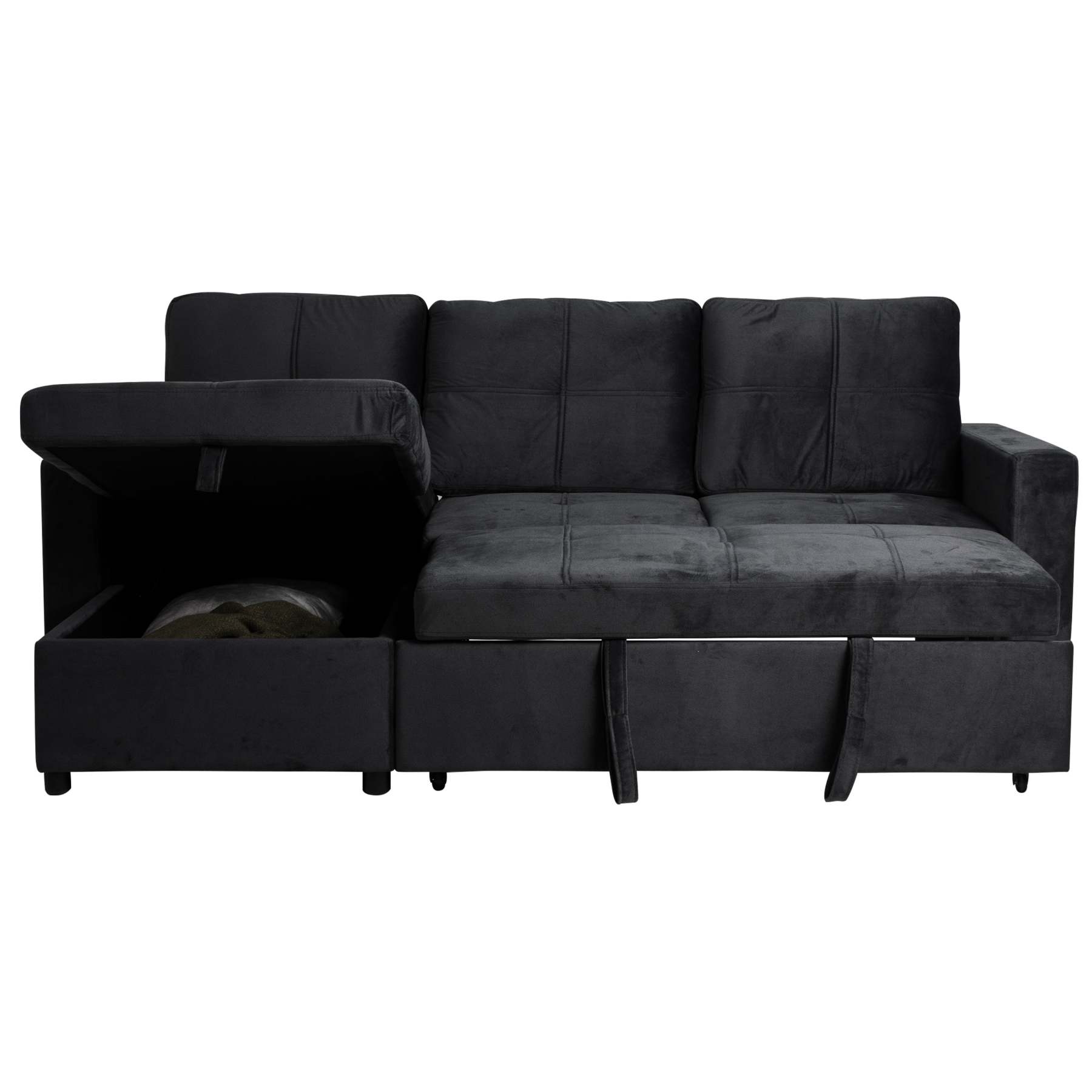 SOFÁ CAMA CON ALMACENAMIENTO TRIBECA GRIS CLARO