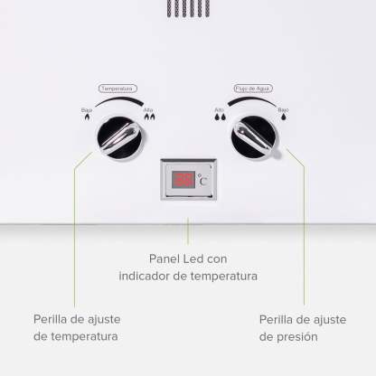Calentador de Agua 6 Litros AVERA Boiler de Paso Gas Natural para 1 Servicio AVERA C6LNAT Calentador de Paso Uso Exclusivo Gas Natural