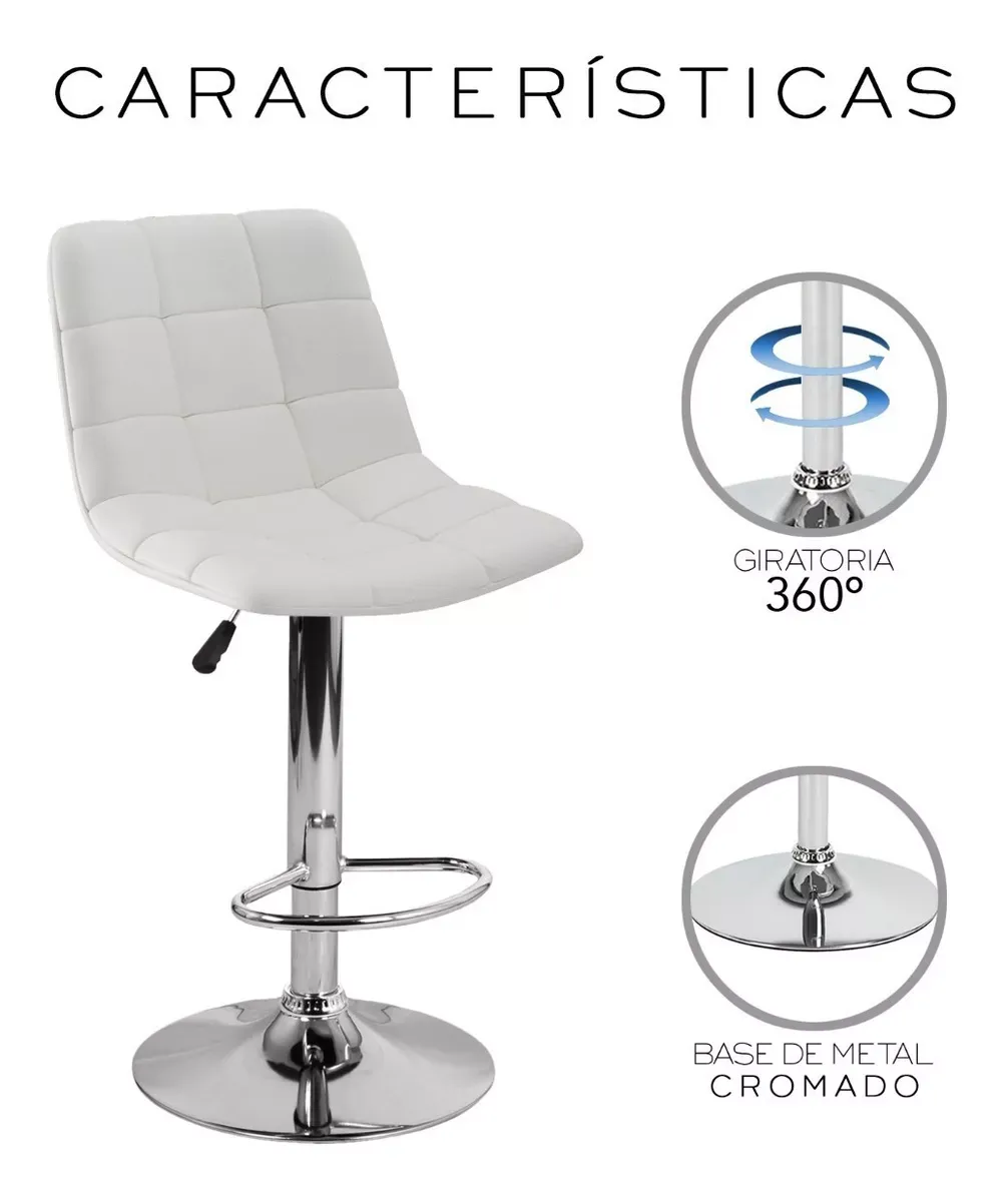 3pzs Bancos Con Respaldo Giratorios Para Barra Cocina Bar