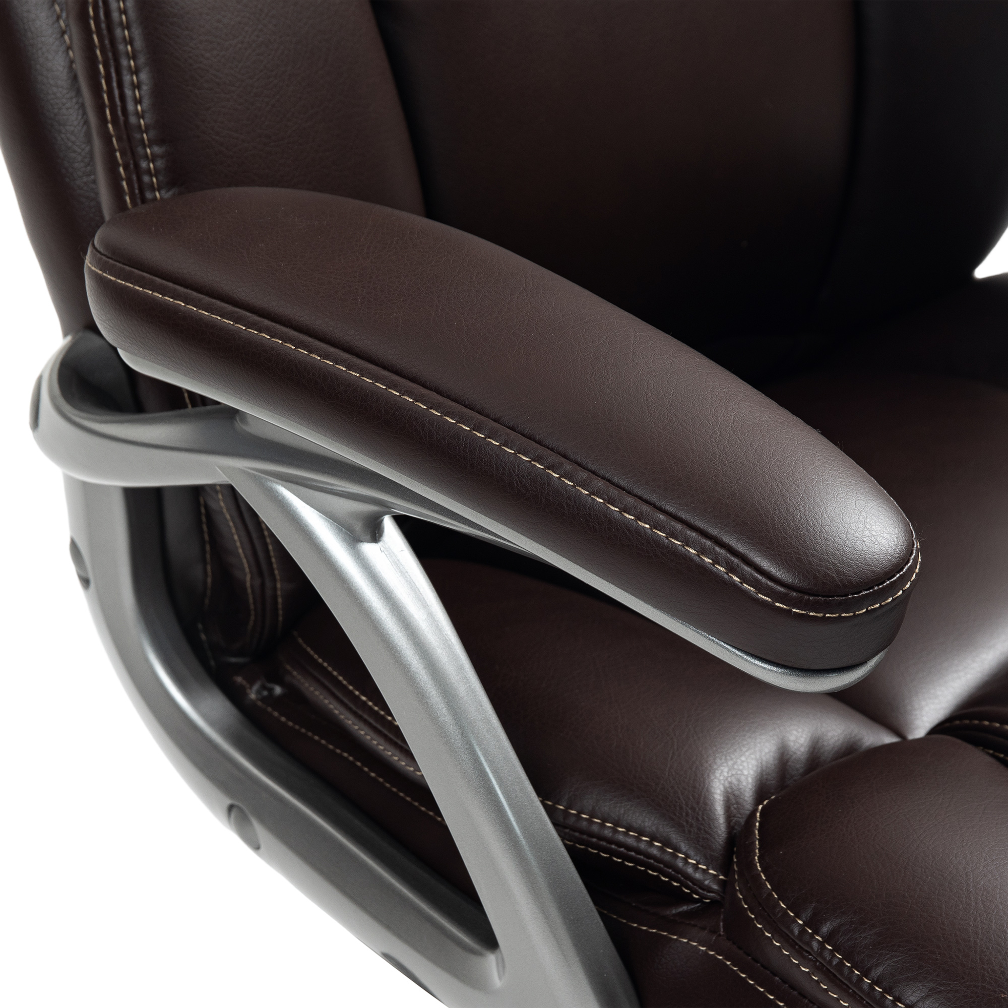 HOMCOM Silla de Oficina con Respaldo Alto, Silla de Ordenador Giratoria Inclinable
