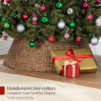 🎄Árbol de Navidad Artificial de 7 pies｜Abeto Realista ramas densas, montaje rápido y base de metal resistente