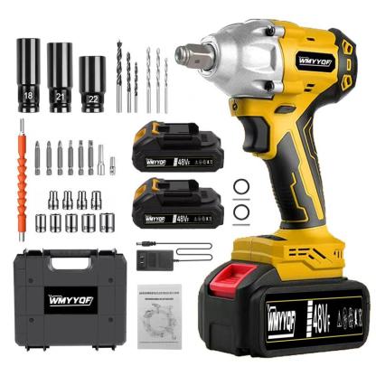 Taladro Atornillador Impacto Recargable，Modelo Amarillo 31 Accesorios / Negro 10 Accesorios，2 Baterías | Ideal Mecánica, Hogar, Construcción y Proyectos DIY