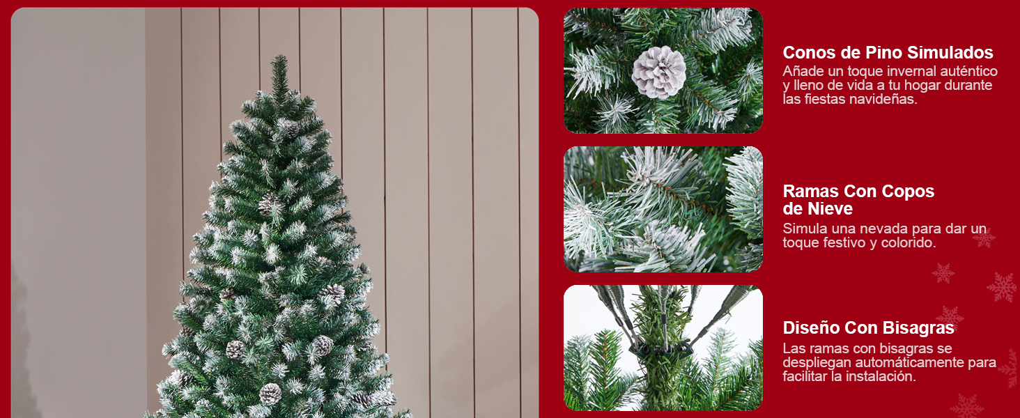 arbol de navidad con luces integradas