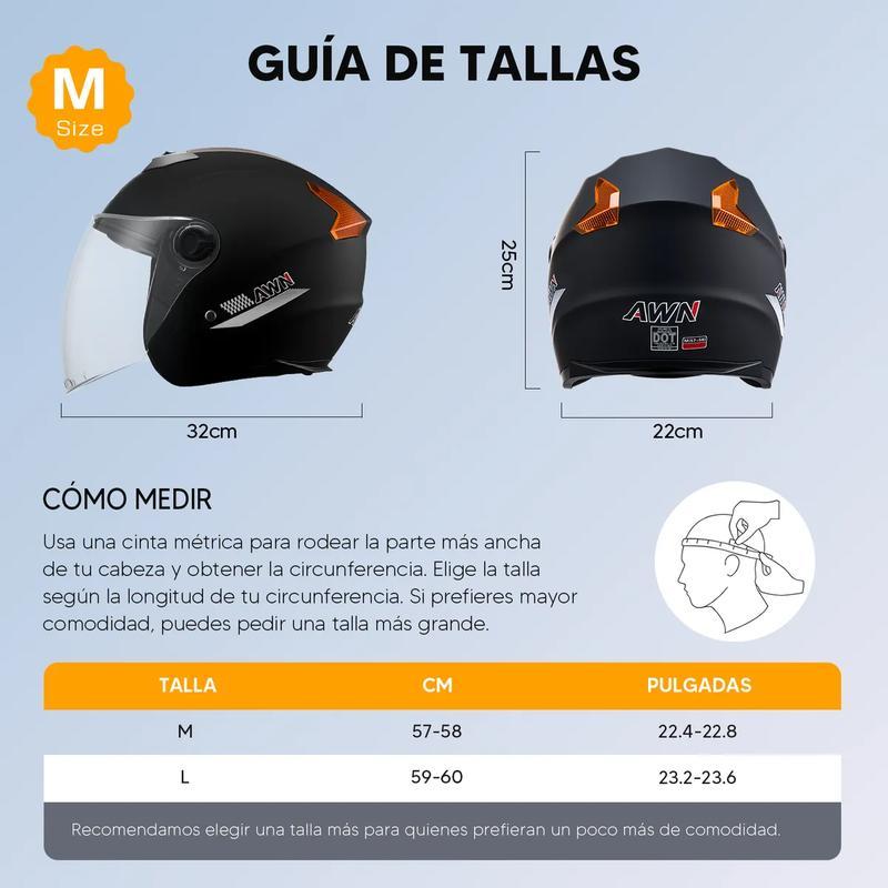 Casco Motocicleta Transpirable Con Visera De Doble Capa Dot