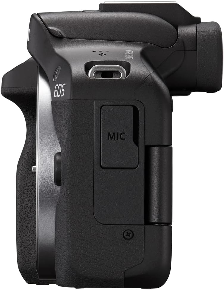 Canon EOS R50 Cámara de vlogging sin Espejo (Negro) con RF-S18-45mm F4.5-6.3 es Lente STM, 24.2 MP, Video 4K, detección y Seguimiento de Temas, Compacto, conexión de Smartphone, creador de Contenido