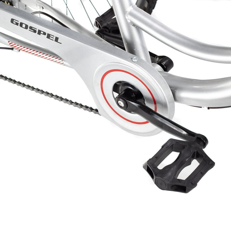 Bicicleta R26 7 Velocidades Tricicleta con Canasta Trasera Gospel PL7001-P