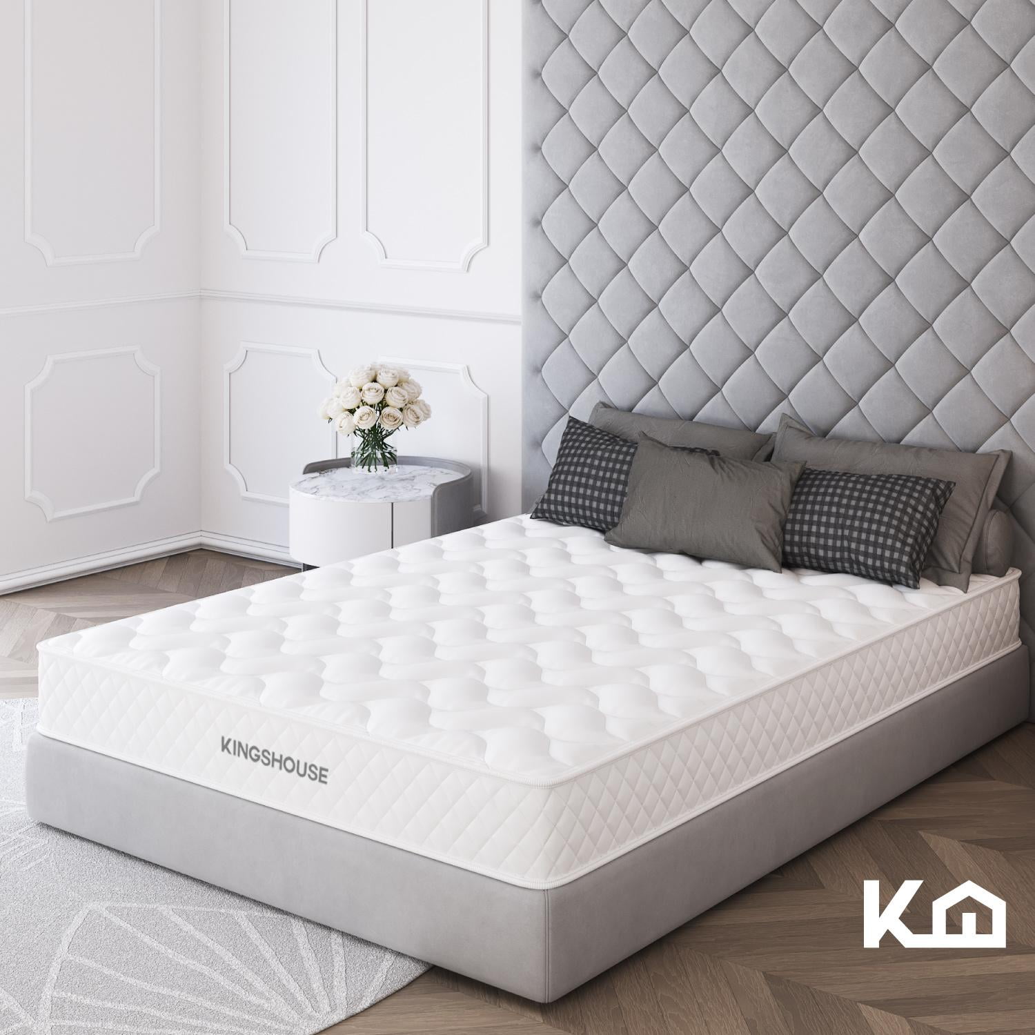 Colchon Matrimonial En Caja 15cm Alto KingsHouse blanco Kingshouse KHCESPMB