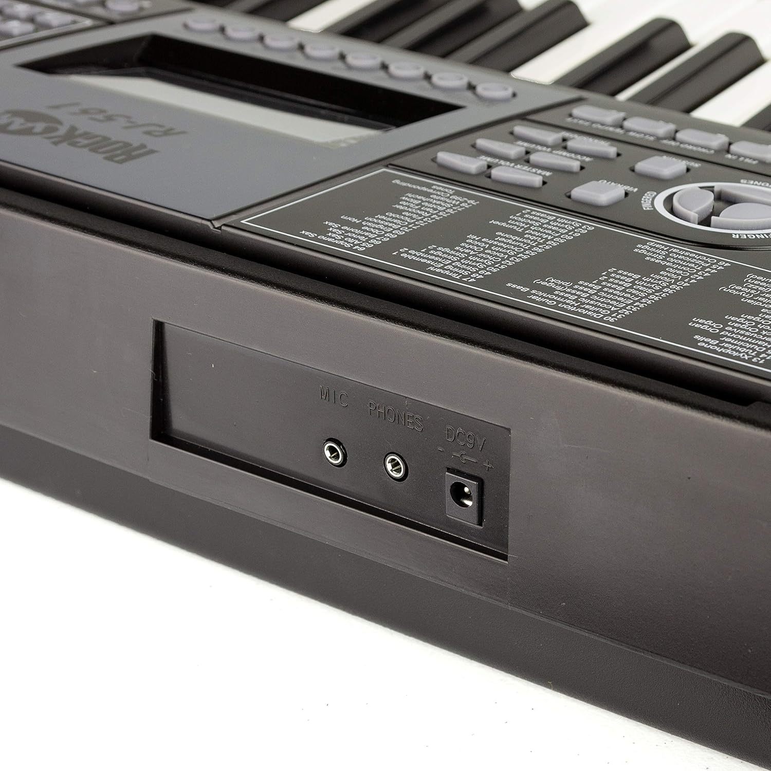 RockJam - Kit de piano con teclado de 61 teclas con banco para teclado, soporte para teclado, auriculares, pegatinas para notas de piano y lecciones de piano Simply