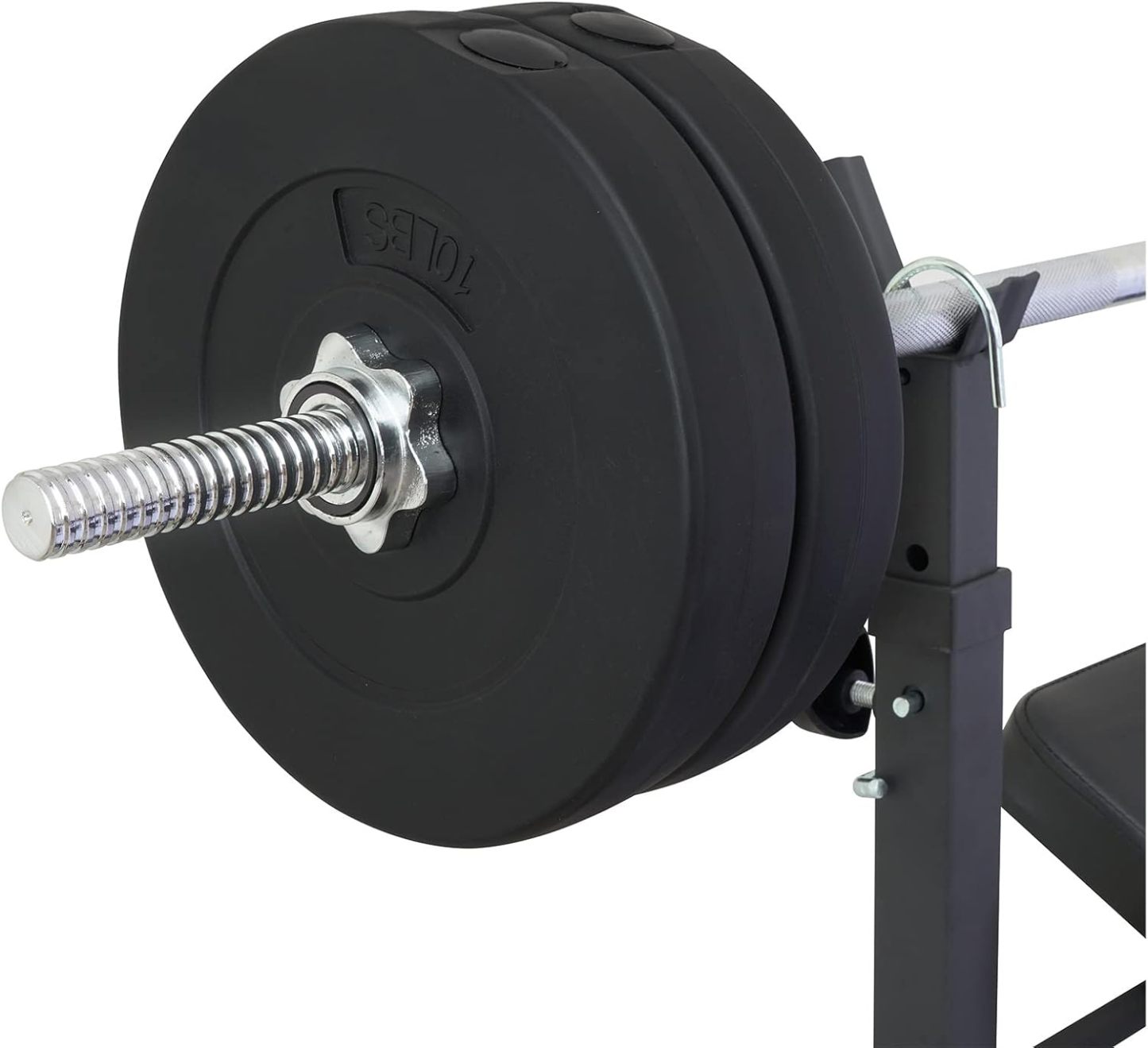Altera Banco para Pesas Multiposiciones con Kit de 8 Discos de 10 lbs y Barra Recta