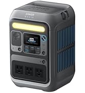 Estación de energía portátil Anker SOLIX C300, batería LiFePO4 de 288 Wh para exteriores, 300 W (pico 600 W) Solar Ge...