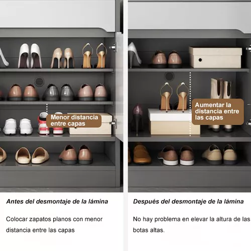 Modernos Zapatera De Madera Organizador Zapatos 4 Puertas