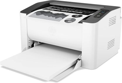 HP Impresora Laser 107w, Láser, Impresión en Negro, Wi-Fi, USB, Impresión y escanéo desde HP Smart App, Apple Air Print, Bandeja de 150 hojas, Pantalla LED (4ZB78A)