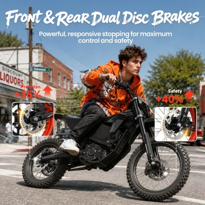 🔥QRONGE X1 Spark eBike - Unisex All-Terrain Mountain Bike with All-Terrain Tires, 4500W Mid-Drive Motor, 60V 28.8Ah Battery, 60 Mi Range, 50MPH Speed, Suspension, for Adults & Teens, Bicicleta Electrica bicicleta electrica