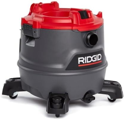 RIDGID - Aspiradora RT1600M de Sólidos y Líquidos, Doble Herramienta, 6.5 HP, Manguera Profesional, Diseño Ergonómico, Ruedas de 360°