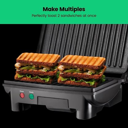 Chefman Parrilla Panini Prensa y Gourmet Sándwich de Hacer, 4 Rebanadas