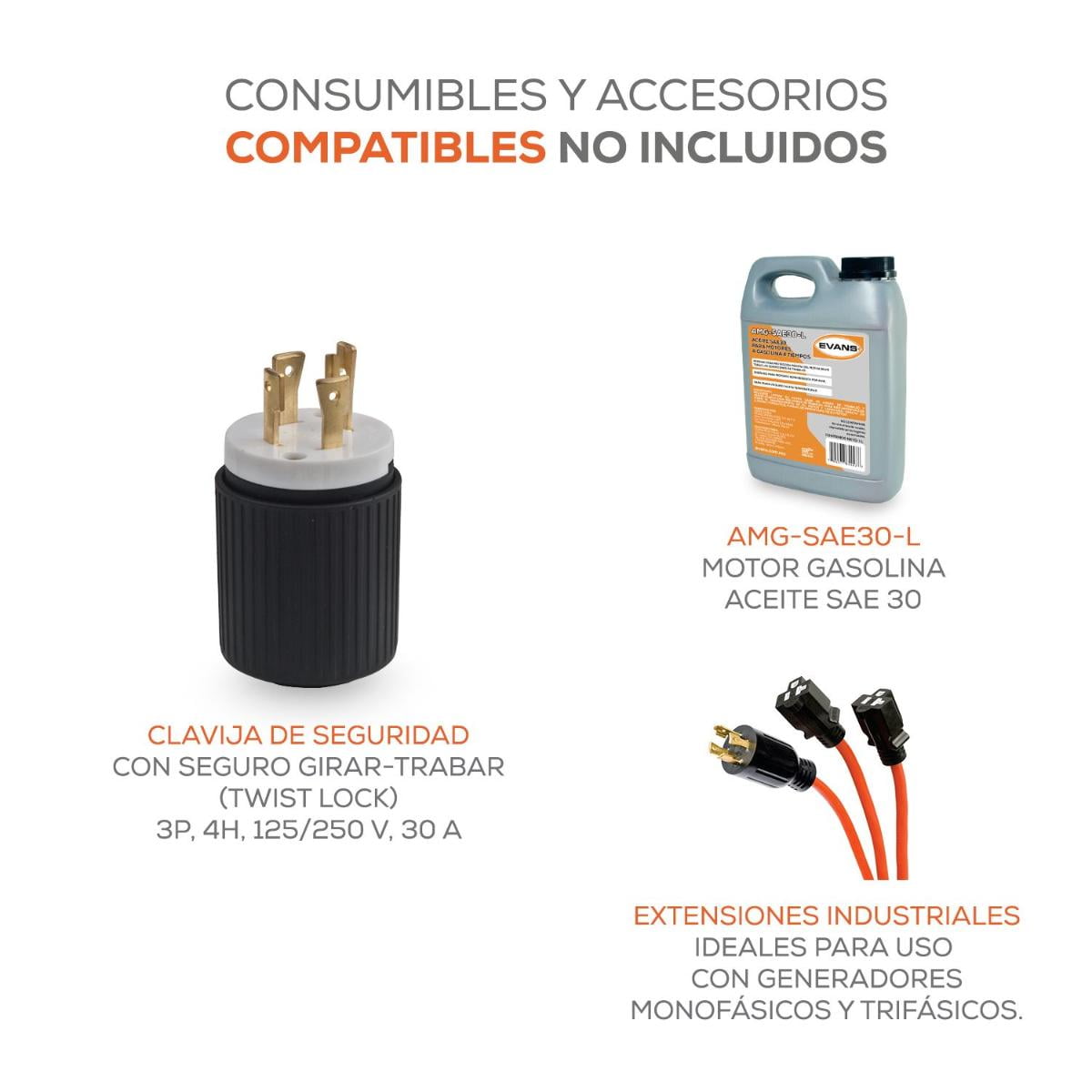 Generador Monofásico de 5,500 W pico con motor Thunder de 11 HP