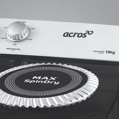 Lavadora Semi-Automática Acros de 19 kg con Doble Tina y MaxSpindry
