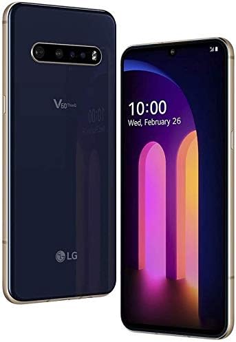 LG V60 ThinQ 5G 128GB Android Smartphone LM-V600TM (azul clásico, 128 GB, GSM desbloqueado) (Reacondicionado)
