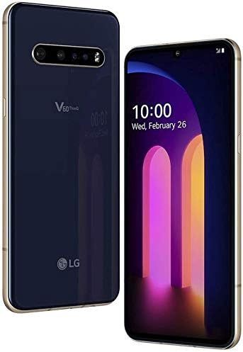 LG V60 ThinQ 5G 128GB Android Smartphone LM-V600TM (azul clásico, 128 GB, GSM desbloqueado) (Reacondicionado)
