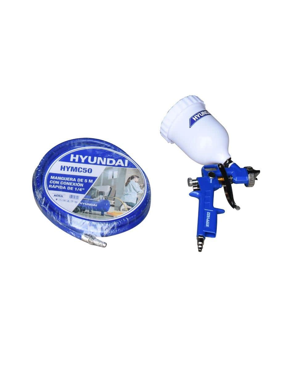Compresor de aire con manguera y pistola Hyundai 25 L