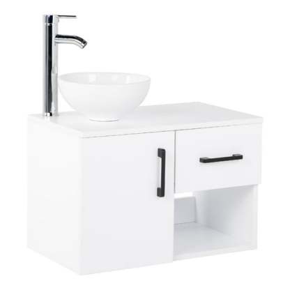 Mueble Kit Para Baño Gabinete Organizador Lavamano Monomando blanco