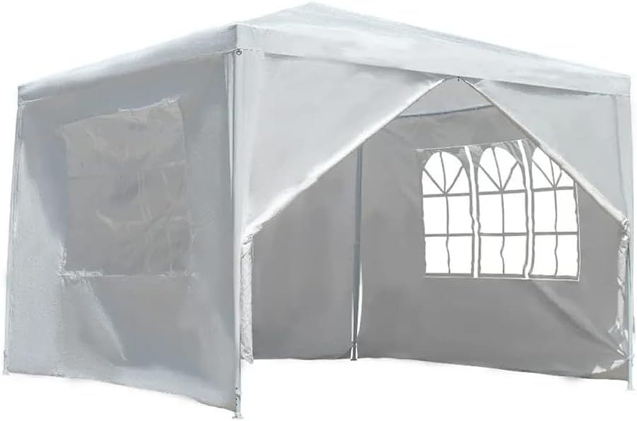VANLIG | Toldo Carpa Armable 3x3mts |con Paredes Laterales Ventanas | para Fiesta
