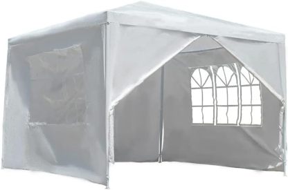 VANLIG | Toldo Carpa Armable 3x3mts |con Paredes Laterales Ventanas | para Fiesta