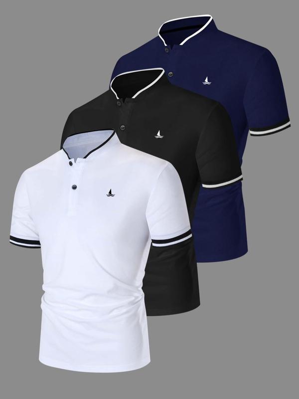 6 Pack Men's Quick Dry Performance Polo Shirts, Stylish Fitted Golf Shirts, Casual Comfortable Cotton Blend for Everyday Wear, Athletic Quality Sports