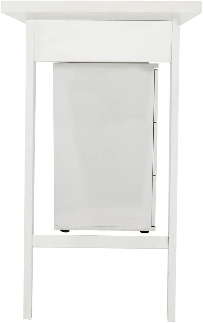 MUNDO IN MUEBLES Escritorio Milano Minimalista | Ideal para Home Office y Estudios | con Cajones y Montaje Sencillo | Estructura Robusta Que Soporta hasta 25 Kg | Gran Espacio de Almacenamiento