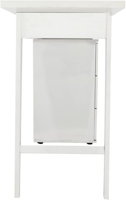 MUNDO IN MUEBLES Escritorio Milano Minimalista | Ideal para Home Office y Estudios | con Cajones y Montaje Sencillo | Estructura Robusta Que Soporta hasta 25 Kg | Gran Espacio de Almacenamiento