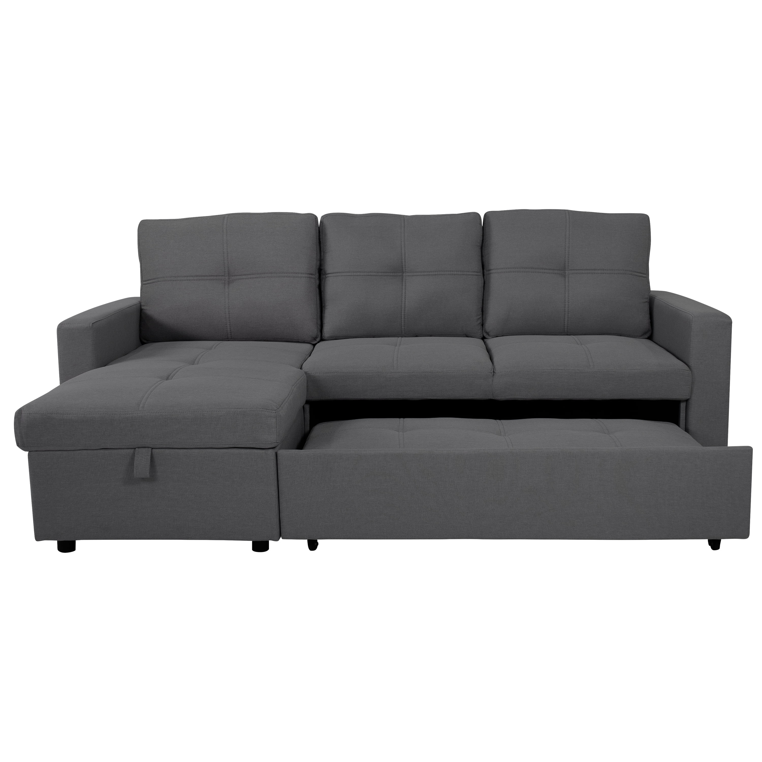SOFÁ CAMA CON ALMACENAMIENTO TRIBECA GRIS CLARO