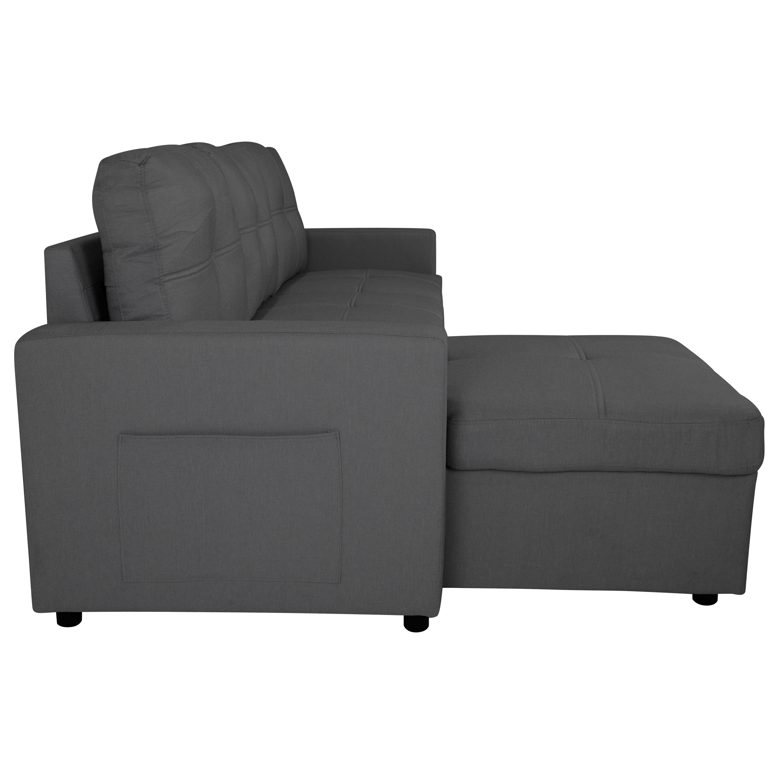 SOFÁ CAMA CON ALMACENAMIENTO TRIBECA GRIS CLARO