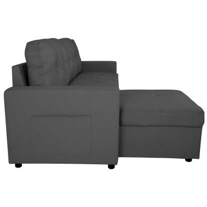 SOFÁ CAMA CON ALMACENAMIENTO TRIBECA GRIS CLARO