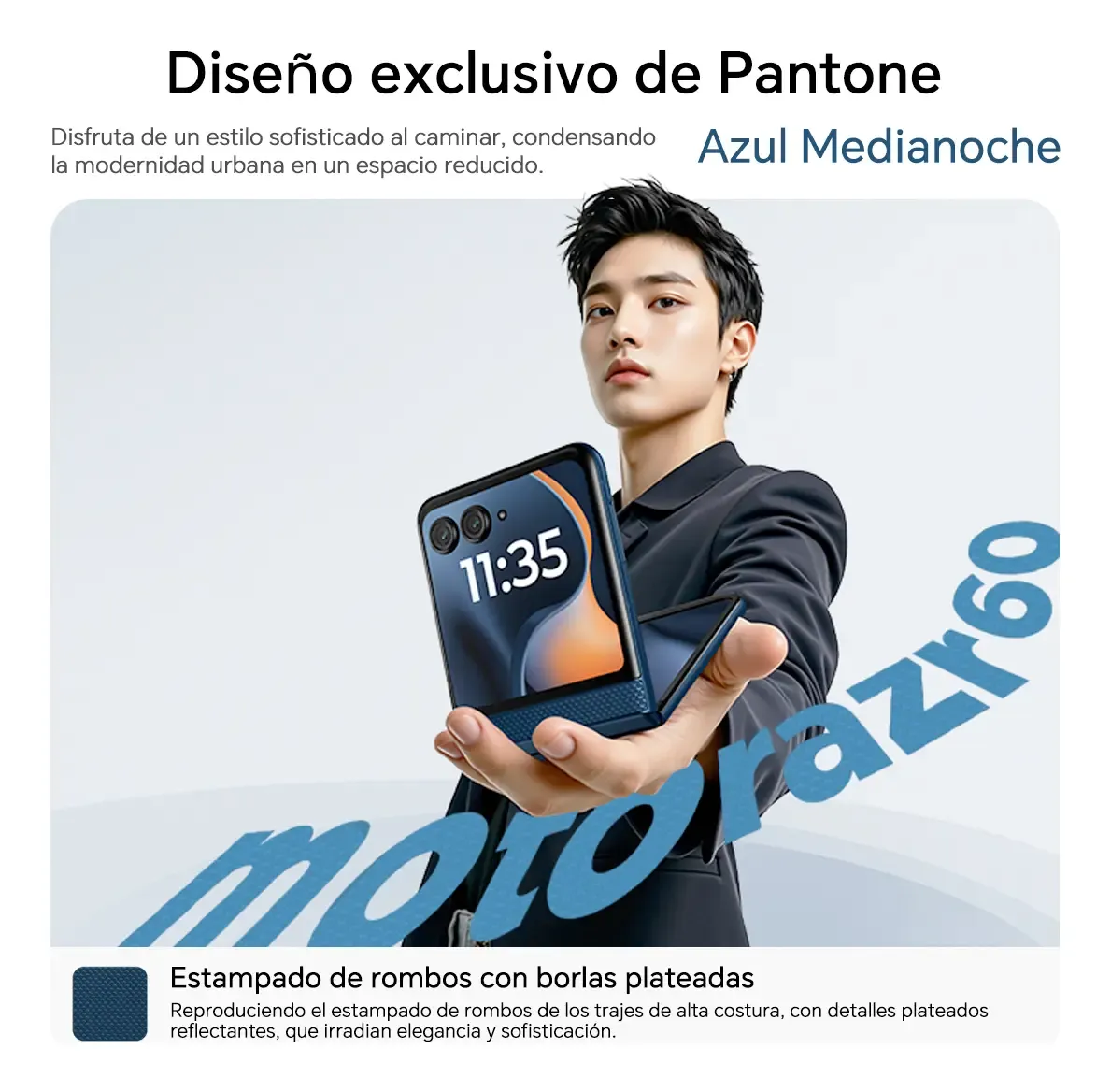 📱 Motorola Razr 60 5G Celular Plegable Desbloqueado, Versiones 8GB RAM+256GB ROM / 12GB RAM+512GB ROM, Procesador Dimensity 7400X, Pantalla POLED 6.9" 120Hz, Cámara Principal 50MP OIS + 13MP, Selfie 32MP, Batería 4500mAh, Carga Inalámbrica 15W, Resistenc