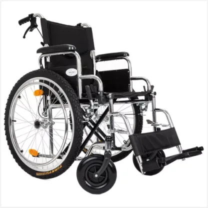 Silla De Ruedas Todo Terreno Extra Resistente Frenos De Lujo