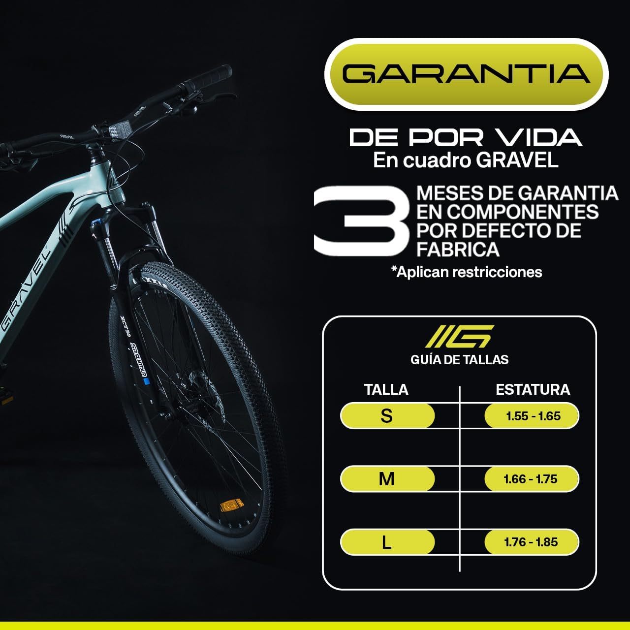 GRAVEL Bicicleta de Montaña Barel | Bicicleta R29 - Cuadro Aluminio 15 kg | Transmisión Cues 18V | Frenos Hidráulicos y Llantas Kenda
