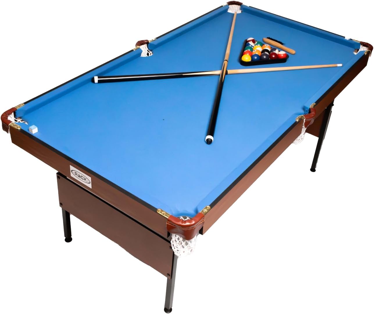 RACK Crux - Mesa de billar/billar americano plegable de 140 cm, entretenimiento portátil y ahorrador espacio
