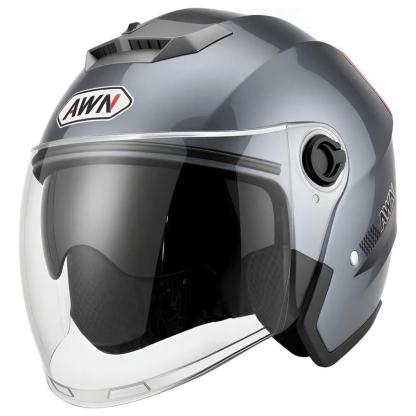 Casco Motocicleta Transpirable Con Visera De Doble Capa Dot