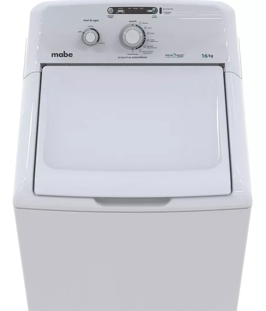 Lavadora Automática 16 Kg Blanca Mabe - Lma76112cbab0 Color Blanco