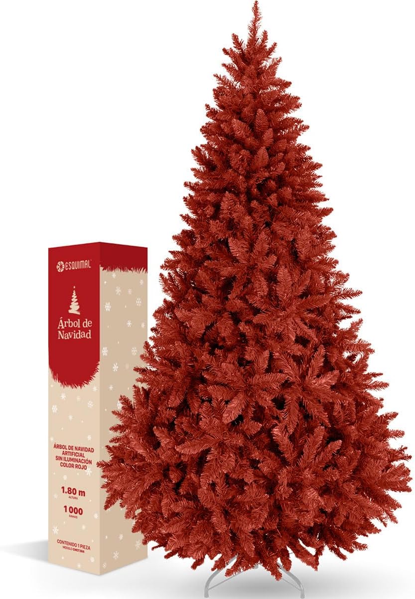 ESQUIMAL Árbol de Navidad Frondoso Pino Navideño Plegable, Cedro del Himalaya (Verde, 2.2 m)
