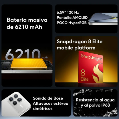 Celular Xiaomi Poco F8 Pro 5g 256 Gb Rom 12 Gb Ram Azul