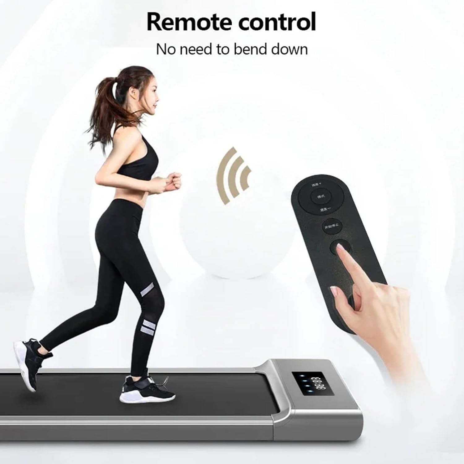 BIRJXVTO Cinta de Correr,bajo el Escritorio de Trabajo para Correr,Control Remoto, máquina para Caminar y Correr para Ejercicio físico en el hogar