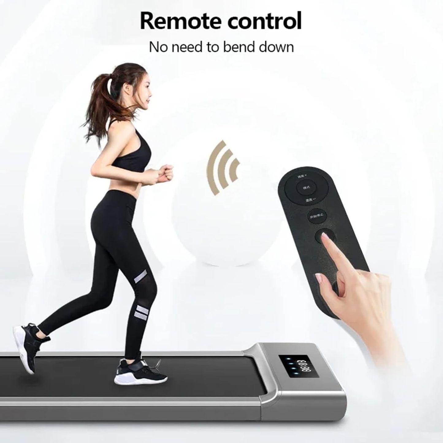 BIRJXVTO Cinta de Correr,bajo el Escritorio de Trabajo para Correr,Control Remoto, máquina para Caminar y Correr para Ejercicio físico en el hogar