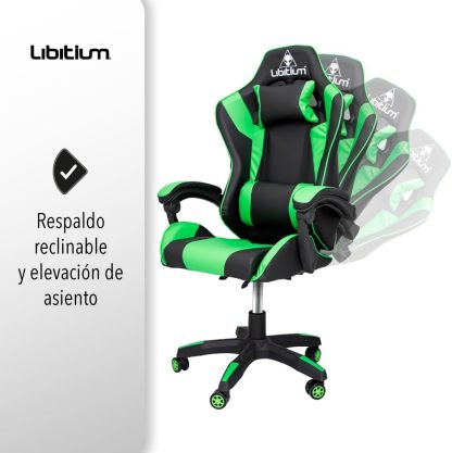 Silla Gamer Gaming Calidad Premium Reforzada Hasta 120Kg Video Juegos Gaming Reclinable Cómoda Consolas Pc Juegos Alien Computadora Ergonomica Respaldo Alto Silla de PC ergonómica Silla de Oficina ejecutiva giratoria de Respaldo Alto Silla de Escritorio r