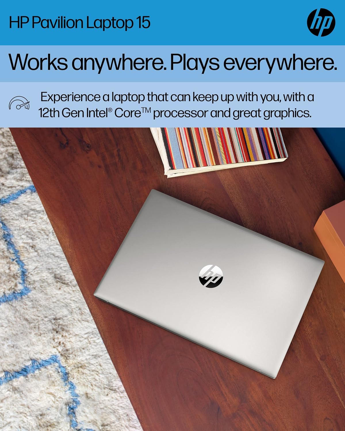 HP Pavilion 15-eg2025nr 15.6" FHD Laptop Intel Core Intel Core i7-1255U 1.7GHz 16GB RAM 512GB SSD Wi-Fi Bluetooth cámara web Windows 11 Professional (reacondicionado)