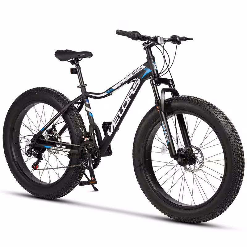 bicicleta de montaña, fat bike, neumático   de 26 pulgadas 4.0 mtb, transmisión shimano de 21 velocidades,   de disco mecánicos,   de  , ideal para uso   en montañas,   o  , etc Detalles del producto 0